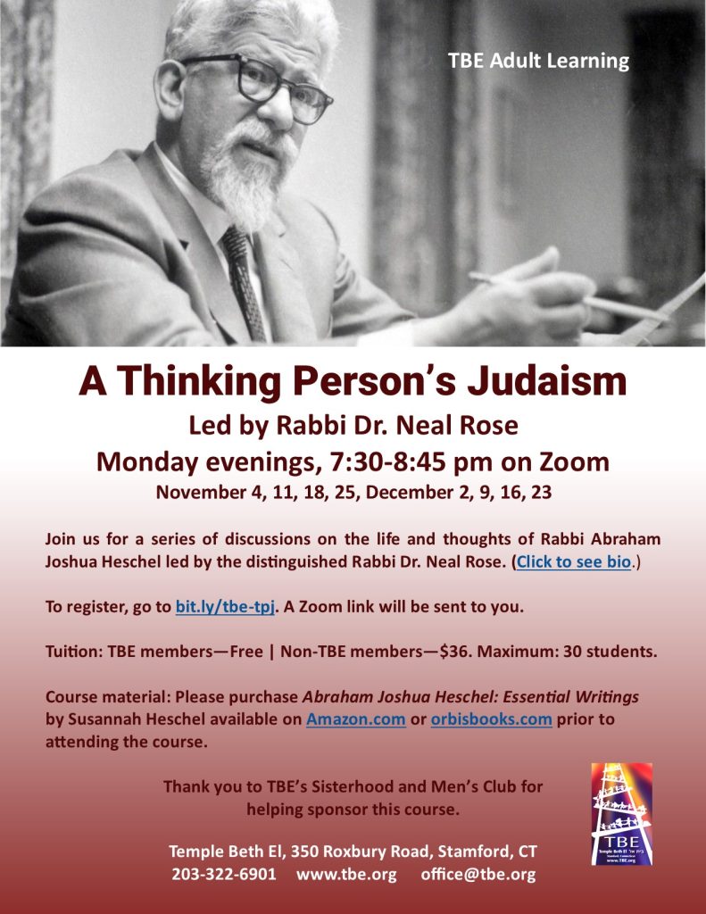 A Thinking Person's Judaism @ Zoom