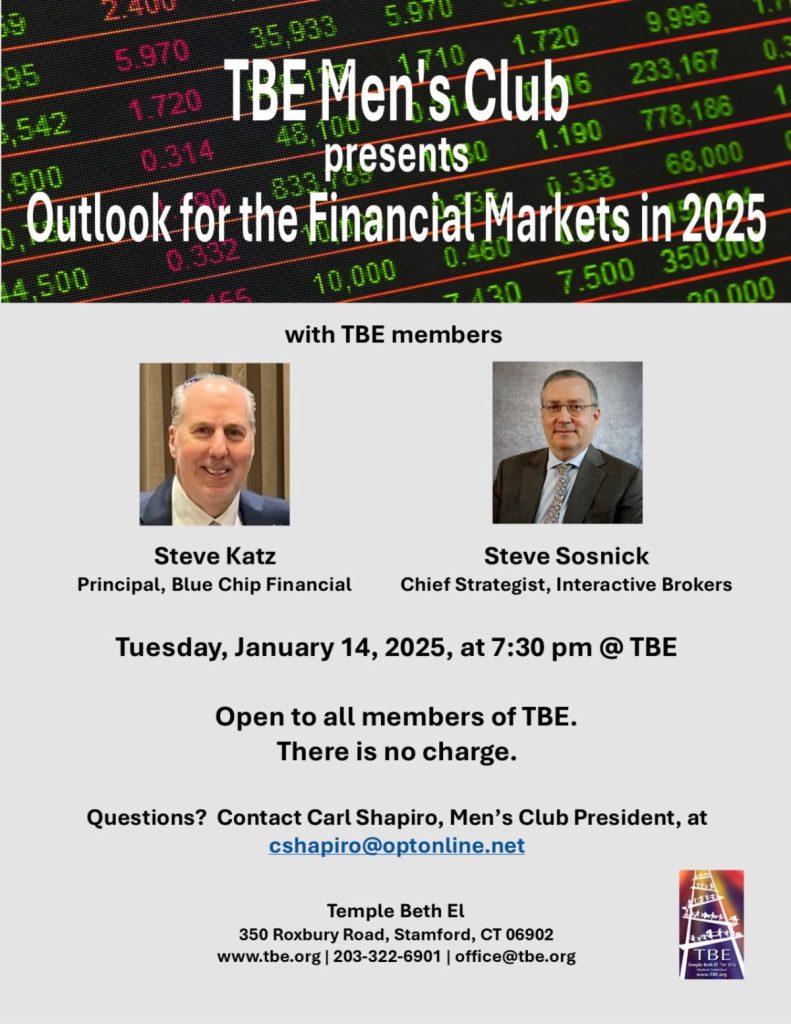 2025 Outlook for the Financial Markets @ Temple Beth El