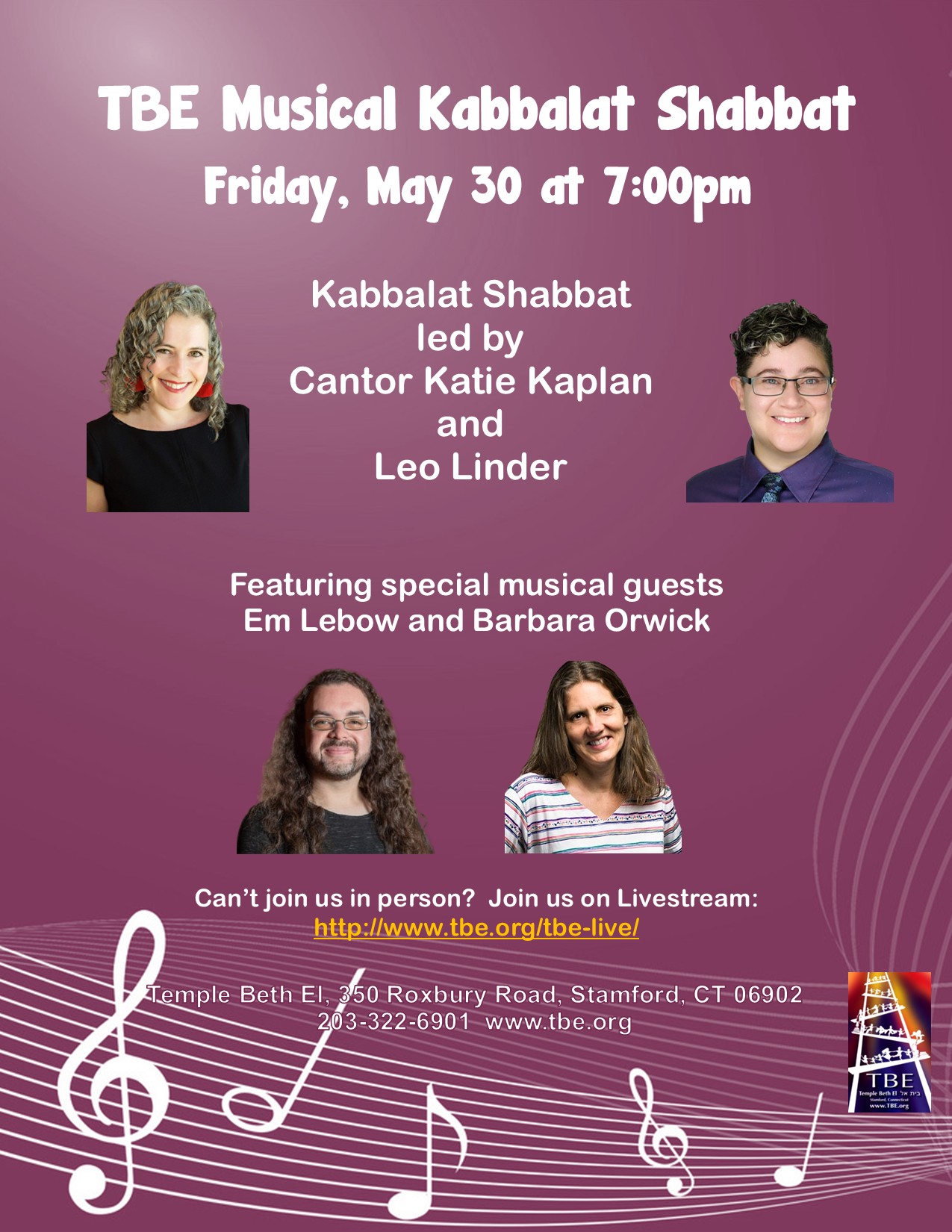 Kabbalat Shabbat Service @ Temple Beth El