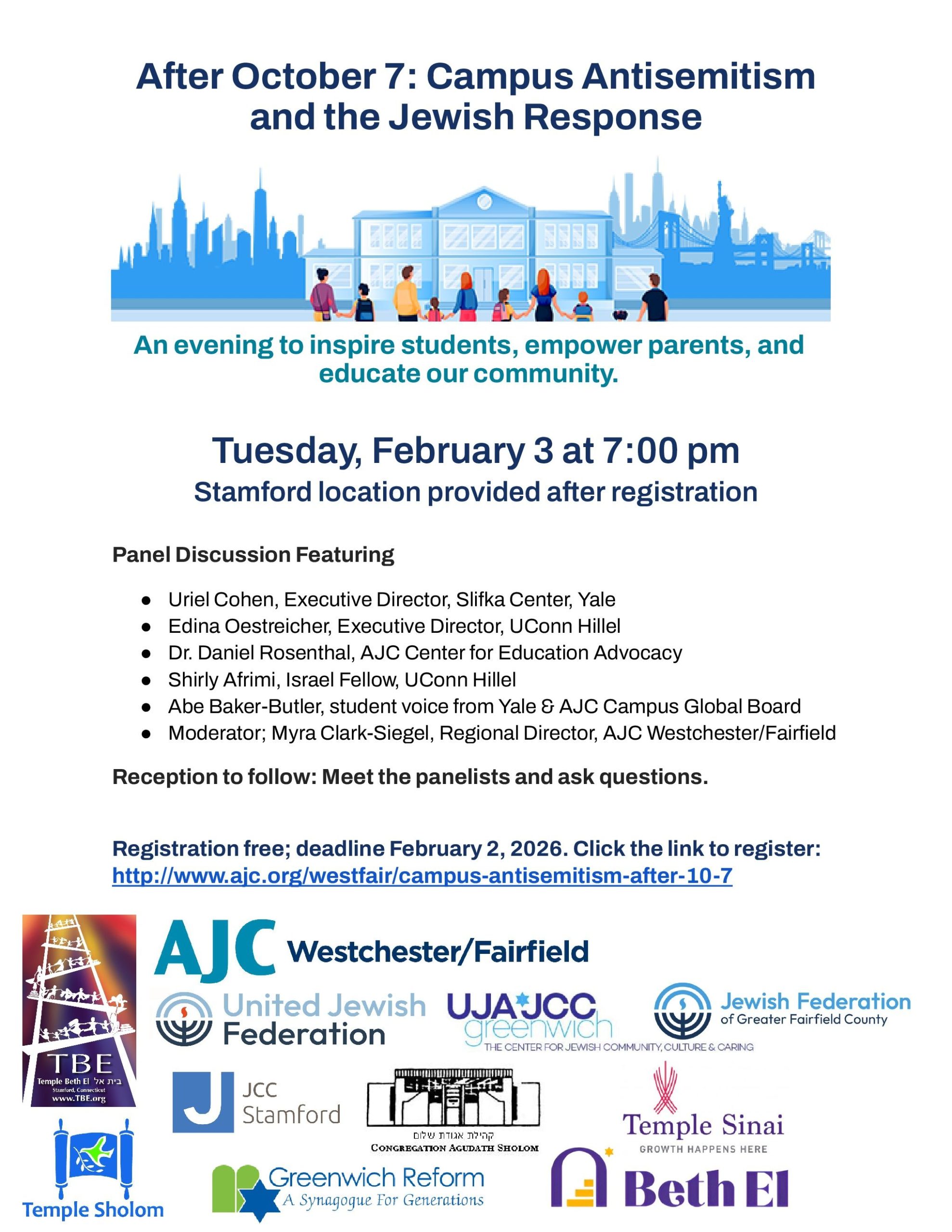 After October 7: Campus Antisemitism and the Jewish Response @ Location provided after registration